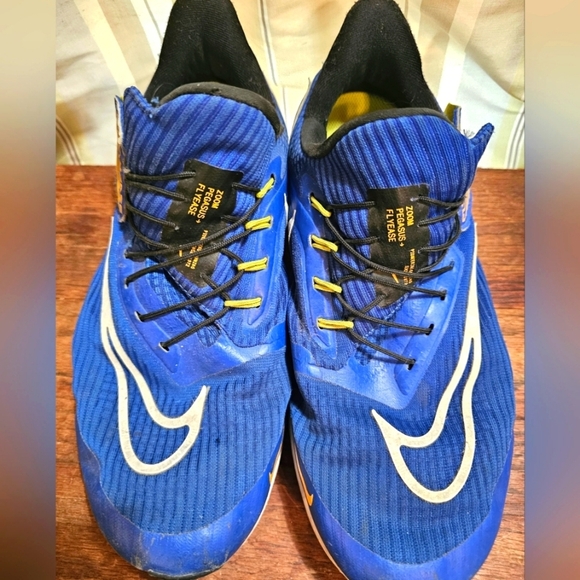 Mens Nike Fly Ease Blue Slip On Velcro Shoes Size 9 - Picture 4 of 6